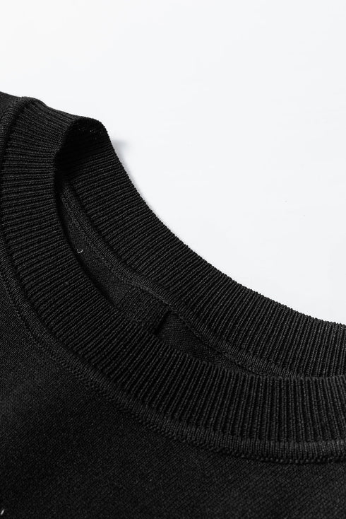 Essential Crew Neck Long Sleeve Fitted Fine Knit Sweater