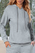 Essential Drawstring Kangaroo Pocket Long Sleeve Hoodie