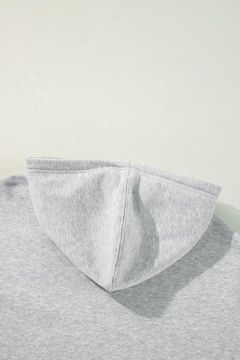 Essential Drawstring Kangaroo Pocket Long Sleeve Hoodie