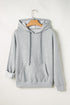 Essential Drawstring Kangaroo Pocket Long Sleeve Hoodie