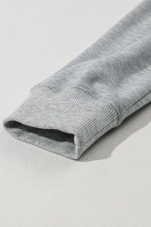 Essential Drawstring Kangaroo Pocket Long Sleeve Hoodie