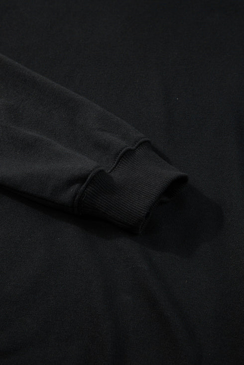 Essential Drop Shoulder Crew Neck Pullover Sweatshirt