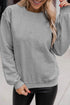Essential Drop Shoulder Crew Neck Pullover Sweatshirt
