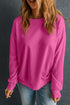 Essential Drop Shoulder Crew Neck Pullover Sweatshirt