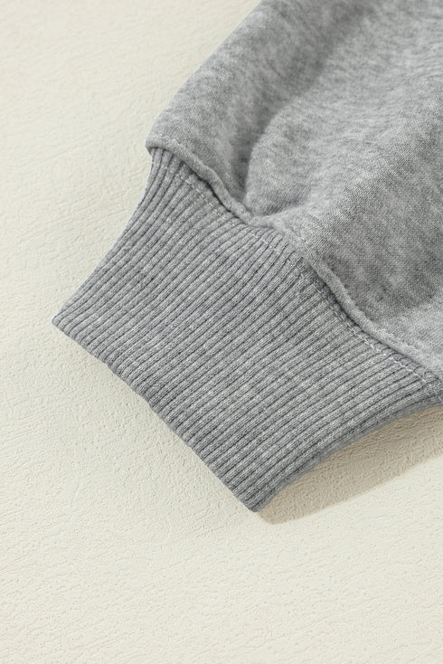 Essential Drop Shoulder Crew Neck Pullover Sweatshirt