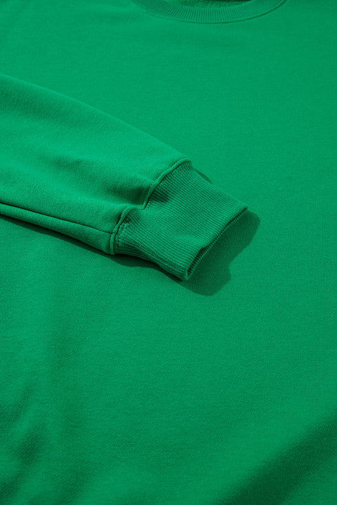 Essential Drop Shoulder Crew Neck Pullover Sweatshirt