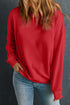 Essential Drop Shoulder Crew Neck Pullover Sweatshirt