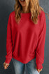 Essential Drop Shoulder Crew Neck Pullover Sweatshirt