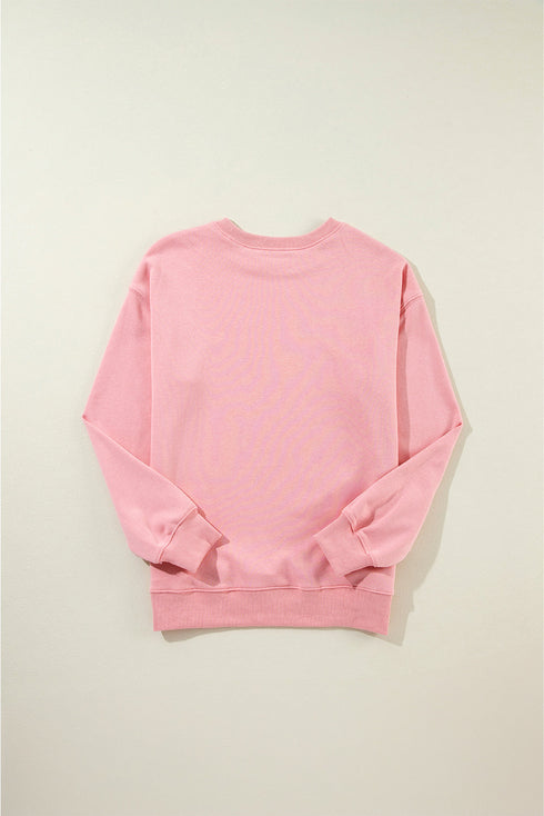 Essential Drop Shoulder Crew Neck Pullover Sweatshirt