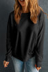 Essential Drop Shoulder Crew Neck Pullover Sweatshirt