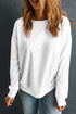 Essential Drop Shoulder Crew Neck Pullover Sweatshirt
