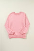 Essential Drop Shoulder Crew Neck Pullover Sweatshirt