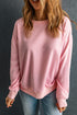 Essential Drop Shoulder Crew Neck Pullover Sweatshirt