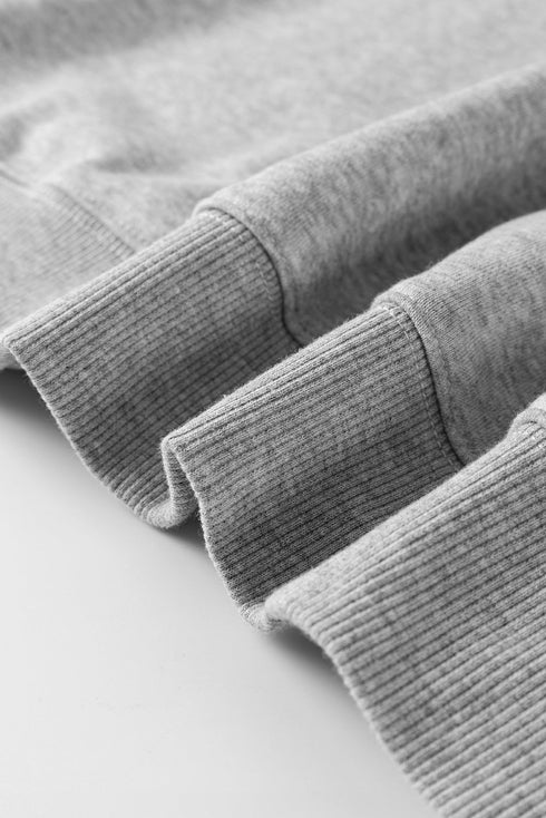 Essential Drop Shoulder Crew Neck Pullover Sweatshirt