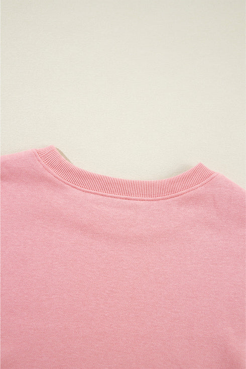 Essential Drop Shoulder Crew Neck Pullover Sweatshirt
