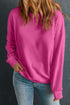 Essential Drop Shoulder Crew Neck Pullover Sweatshirt
