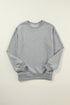 Essential Drop Shoulder Crew Neck Pullover Sweatshirt