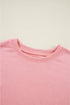 Essential Drop Shoulder Crew Neck Pullover Sweatshirt