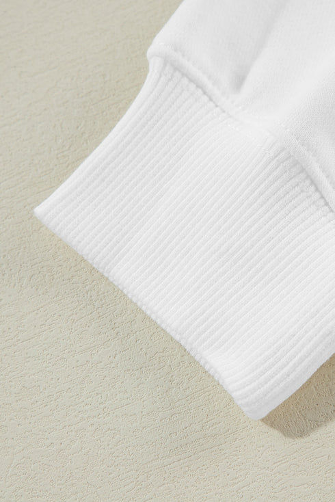 Essential Drop Shoulder Crew Neck Pullover Sweatshirt