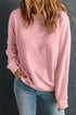 Essential Drop Shoulder Crew Neck Pullover Sweatshirt