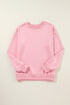 Essential Drop Shoulder Crew Neck Pullover Sweatshirt