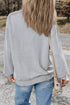 Essential Relaxed Fit Ribbed Trim Pullover Sweatshirt