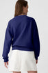 Essential Relaxed Fit Ribbed Trim Pullover Sweatshirt
