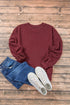 Essential Relaxed Fit Ribbed Trim Pullover Sweatshirt