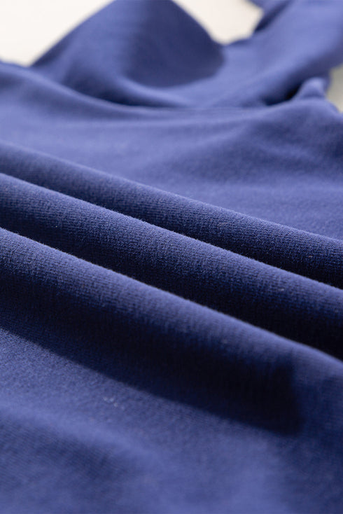 Essential Relaxed Fit Ribbed Trim Pullover Sweatshirt