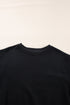 Essential Relaxed Fit Ribbed Trim Pullover Sweatshirt