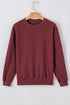 Essential Relaxed Fit Ribbed Trim Pullover Sweatshirt