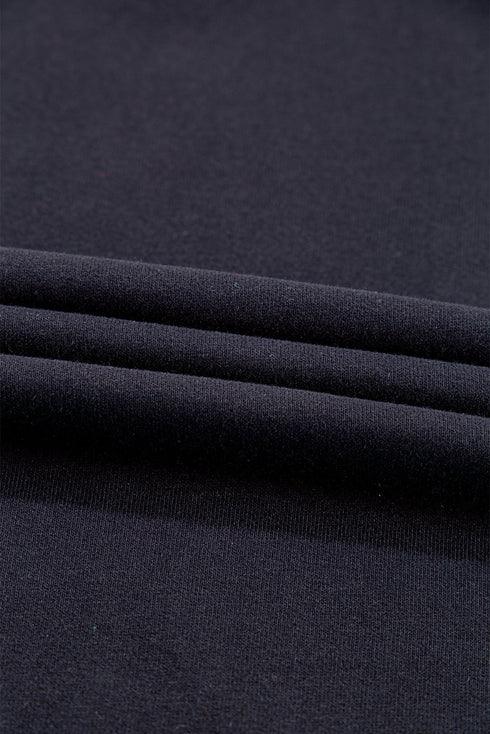 Essential Relaxed Fit Ribbed Trim Pullover Sweatshirt