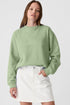 Essential Relaxed Fit Ribbed Trim Pullover Sweatshirt