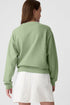 Essential Relaxed Fit Ribbed Trim Pullover Sweatshirt