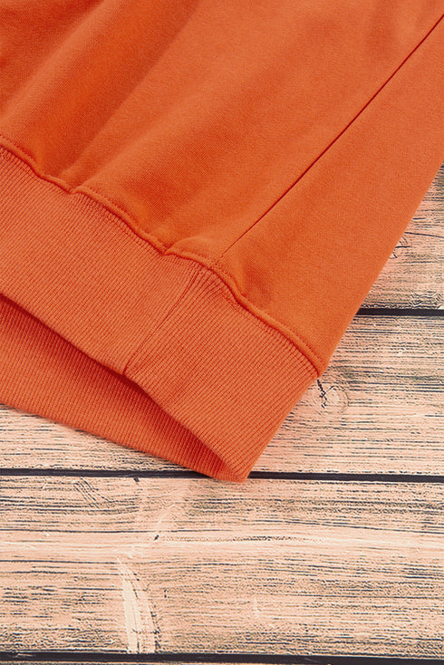 Essential Relaxed Fit Ribbed Trim Pullover Sweatshirt