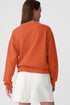 Essential Relaxed Fit Ribbed Trim Pullover Sweatshirt