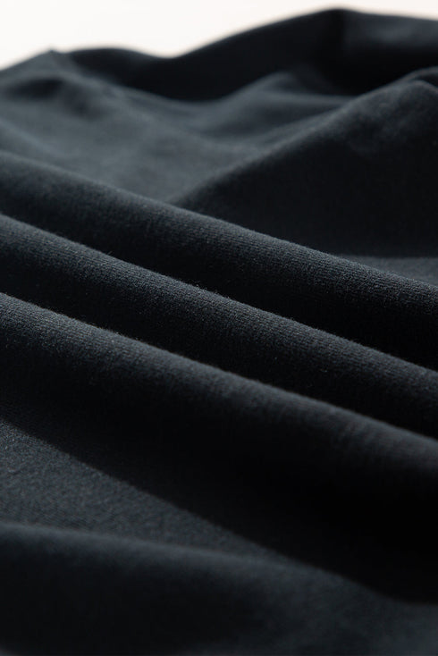 Essential Relaxed Fit Ribbed Trim Pullover Sweatshirt