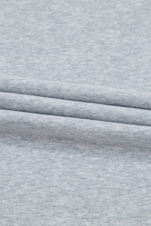 Essential Relaxed Fit Ribbed Trim Pullover Sweatshirt