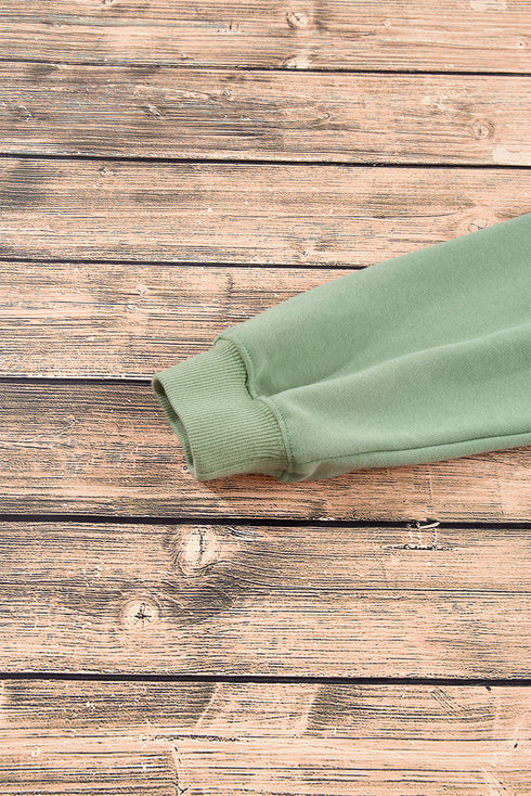 Essential Relaxed Fit Ribbed Trim Pullover Sweatshirt