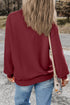 Essential Relaxed Fit Ribbed Trim Pullover Sweatshirt
