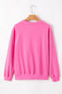 Essential Relaxed Fit Ribbed Trim Pullover Sweatshirt