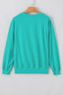 Essential Relaxed Fit Ribbed Trim Pullover Sweatshirt