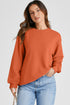 Essential Relaxed Fit Ribbed Trim Pullover Sweatshirt