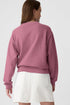 Essential Relaxed Fit Ribbed Trim Pullover Sweatshirt