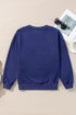 Essential Relaxed Fit Ribbed Trim Pullover Sweatshirt