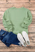Essential Relaxed Fit Ribbed Trim Pullover Sweatshirt