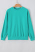 Essential Relaxed Fit Ribbed Trim Pullover Sweatshirt