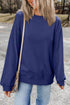 Essential Relaxed Fit Ribbed Trim Pullover Sweatshirt