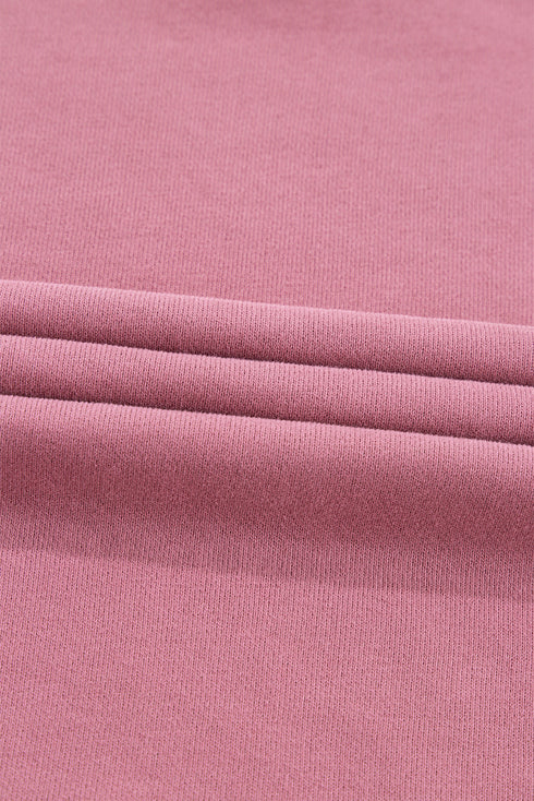 Essential Relaxed Fit Ribbed Trim Pullover Sweatshirt