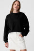 Essential Relaxed Fit Ribbed Trim Pullover Sweatshirt